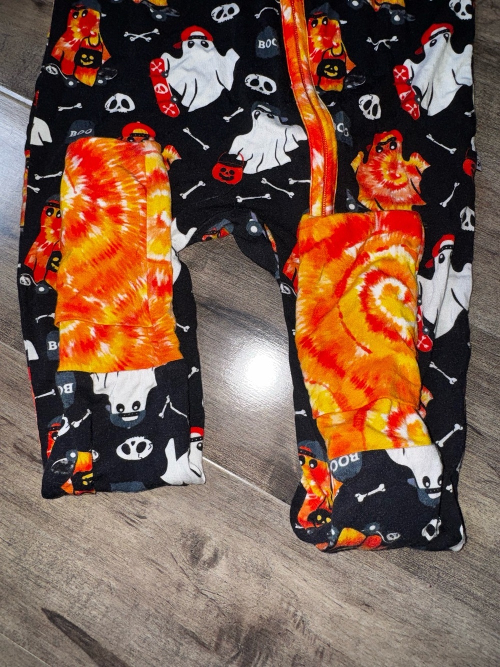 BB Boo Crew Pirate Ghost Halloween Footie 3T 🎃 - Picture 4 of 9